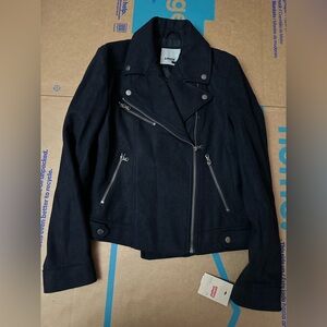 Levi's Wool Zip Up Black Jacket. Size Small Women. NWT
